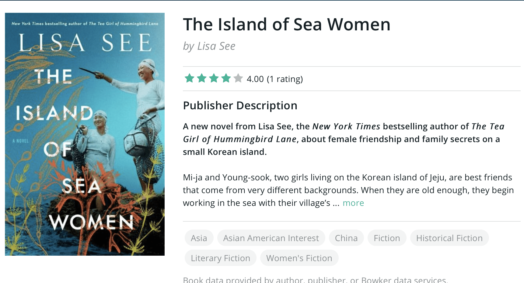 The Island of Sea Women is Bookbub’s Must Reads for 2019
